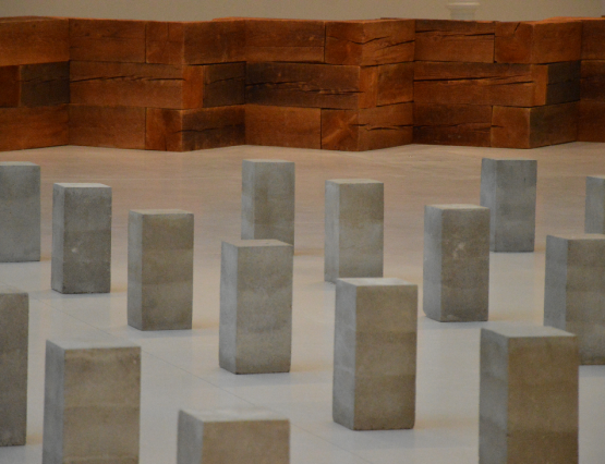 Carl Andre en el Palacio de Velázquez del Retiro