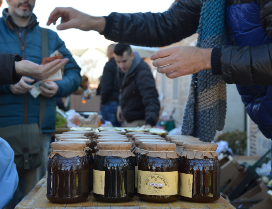 Mercadillo agroecológico en el Retiro